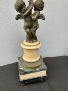 Paire de candélabres en bronze doré - Restauré (en cours) - Foto 6