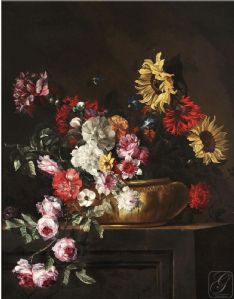 Jean-Baptiste Monnoyer (1636 - 1699) - Blumenvase VERKAUFT