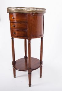 Comodino di noce, stile Luigi XVI, Napoleone III