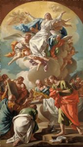 Francesco Narici (Sestri Ponente, 1719-1785) - Die Aufnahme der Jungfrau Maria, vorbereitende Skizze. VERKAUFT