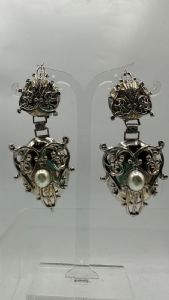 Orecchini pendenti in metallo a clips