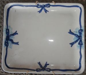 piatto con fiocchi