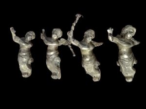 4 Bronze Putti, second half of the 17th century
