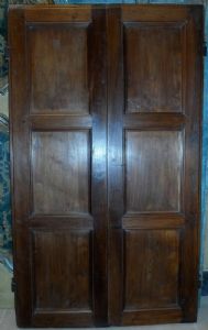 02 Coppie di antine in noce e pioppo