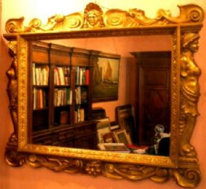 19th Century Florentine Sansovino Mirror