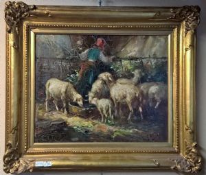 Giovanni Panza " Pastorella nell'Ovile " 