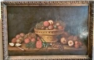 Meister aus der Lombardei "Stillleben mit Früchten" 17. Jahrhundert