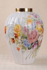 Italian ceramic vase, painted by Zaccagnini - O/5873