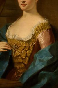 Ritratto di gentildonna, Jean-Baptiste van Loo (Aix-en-Provence, 1684 - 1745) entourage - Foto 7