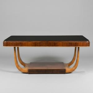Esstisch im Art-Deco-Stil, italienisches Design, 1930er/1940er Jahre