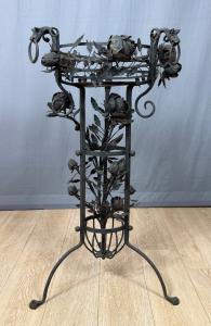 RARE Brazier Column from a MUSEUM in high-era Louis XIII 17th-century wrought iron *** €1499 ***