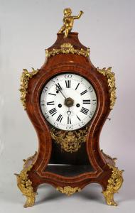 Orologio a Cartel Luigi XV in legno lastronato, Genova meta secolo XVIII