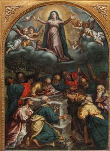 Seguace di Hans Rottenhammer (1564 - 1625), Assunzione della Vergine