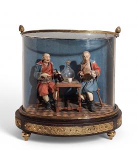 Grupo de dois magots, manufatura piemontesa