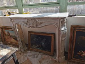Marble fireplace