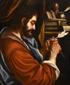 São Marcos Evangelista, Giovanni Francesco Barbieri, Il Guercino (Cento, 1591 - Bolonha, 1666) oficina
