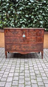 Comò cassettone mosso Luigi XV emiliano del '700