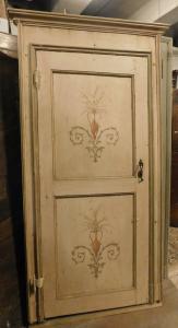 ptl573 - lackierte Tür, Epoche 18. Jahrhundert, Maße: B 105 cm x H 219 cm