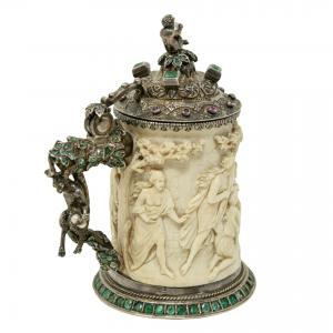 19. Jahrhundert, Kleiner Elfenbeinkrug (Tankard) - Foto 7