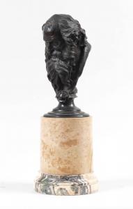 Alberto Neiviller, Ritratto di Vincenzo Gemito scultura in bronzo, cm 26 (h) Firmato sul colletto: “A. Neiviller”