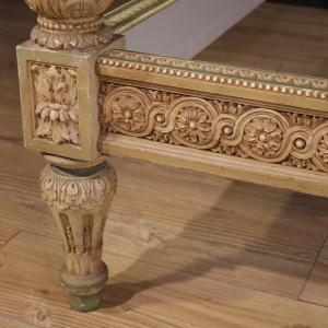Lacquered Italian double bed in the Louis XVI style from the 20th century - Foto 10