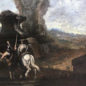 Grande Paesaggio con Rovine del 1700 - Foto 5