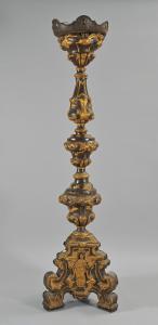 Important Louis XIV copper torchiere, Rome early 18th century