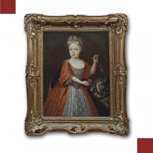 PORTRAIT OF A NOBLE YOUNG WOMAN MID-18TH CENTURY
