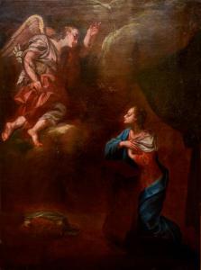 "Annunciazione" - dipinto olio su tela, Oil painting on canvas