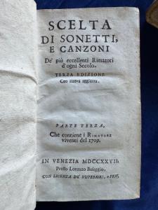 GOBBI AGOSTINO: AUSGEWÄHLTE SONETTE UND LIEDER - 1727 - Foto 5