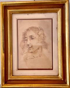 Pintor Fausto Antonioli (Bergamo, 1814-1882 Udine)