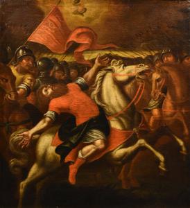 La Conversione di san Paolo sulla via di Damasco, Antonio Tempesta (Firenze 1555 - Roma 1630) Cerchia