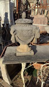 Pair of stone urns