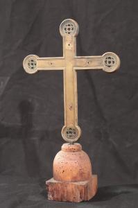 Croce astile in bronzo, Toscana, '400