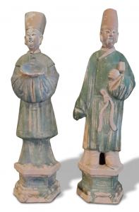 SCULTURE FUNERARIE IN TERRACOTTA - CINA - MING (1368 - 1644)