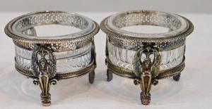 Saliere in Argento e Cristallo - Parigi 1816
