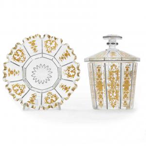 Vaso in Cristallo e Oro d’Epoca Direttorio 