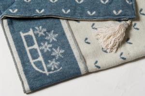 Plaid Svizzero con bottoni in corno - B/2232