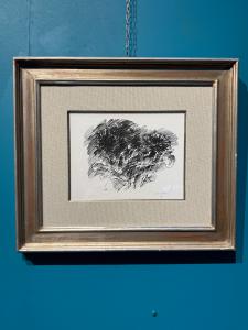 Tuschezeichnung von Ennio Morlotti "Cardi" 20. Jh., 33,50x26cm