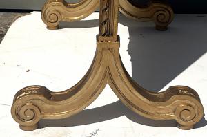 Paravent de cheminée en bois sculpté, avec miroir - Foto 8