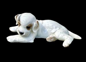 Fox terrier dog figure in porcelain. Rosenthal, Germany.