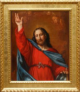 Scuola centro italiana, XVIII secolo, Cristo benedicente - Foto 7