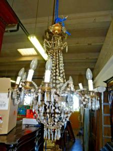 Lampadario impero prima metà 1800 piemontese