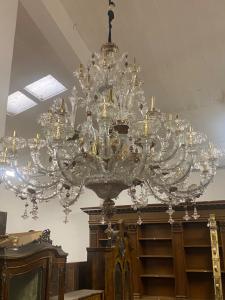 Murano-Kronleuchter, Maße: 140 Durchmesser, 140 Höhe