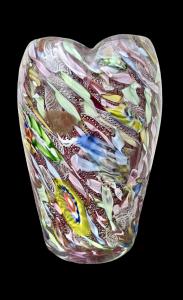 Vaso in vetro  serie:bizantino.A.Ve.M Murano.
