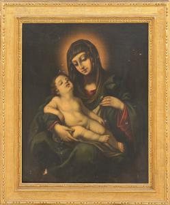 Large 17th-century painting, Madonna and Child