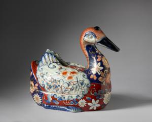 Porcelaine zoomorphe Imari en forme de canard, fin XIXe – début XXe siècle. - Foto 5