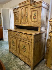 Lacquered double-body cabinet, 150x78x210h
