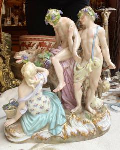 Gruppo Meissen Sileno. 