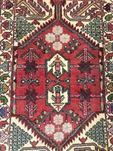 Tapete persa Hamedan, vintage, 128x84 cm